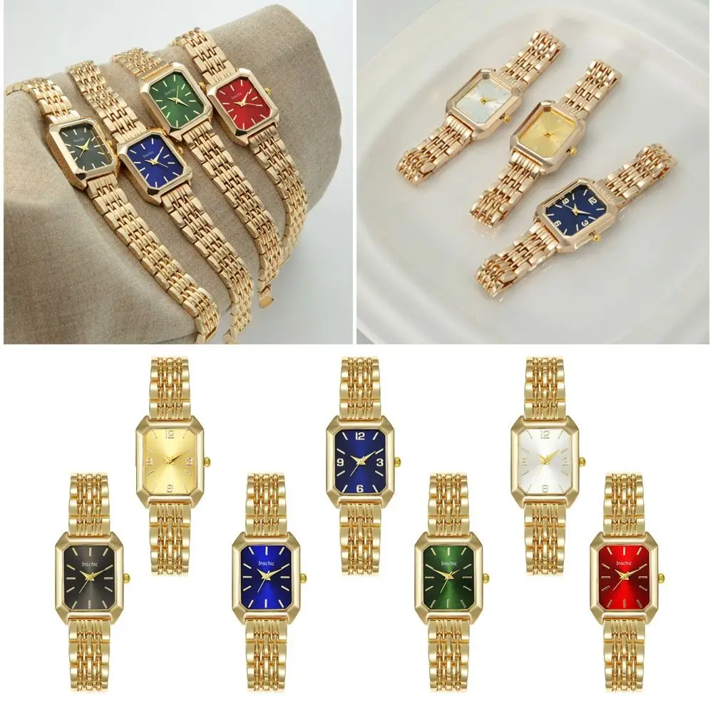 Fashion Stainless Steel Quartz Watches Quartz Folding buckle Women Wristwatch Luxury Gift Simple Strap Watch Women
