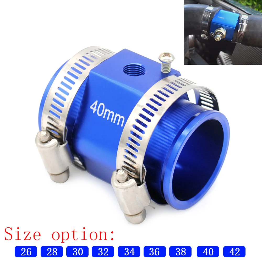 

1Pc Water Temp Temperature Joint Pipe Sensor Gauge Radiator Hose Adapter Size 26/28/30/32/34/36/38/40/42mm