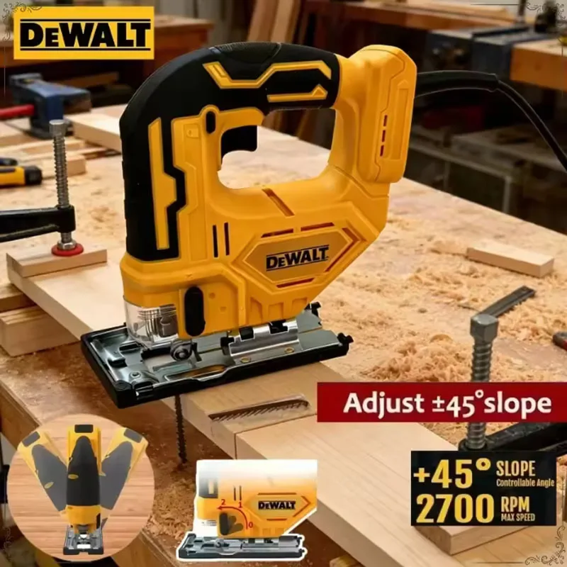 

Dewalt 2700RPM Brushless Jig Saw, 20V Cordless Adjustable Curve Saw, Portable Multifunction Woodworking Tool