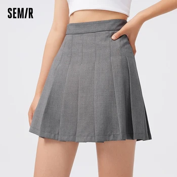 Semir เสื้อแจ็คเก็ตผู้หญิงยาวปานกลางมีฮู้ด, เสื้อแจ็คเก็ตแฟชั่นเอวหลวมป้องกันสามสี