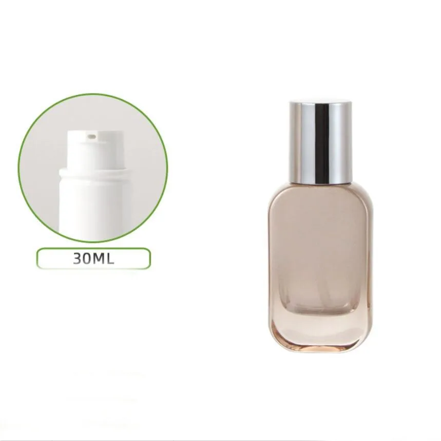 30ml gold glass bottle silver pump serum/lotion/emulsion/foundation/essence toilet toner water skin care  cosmetic packing