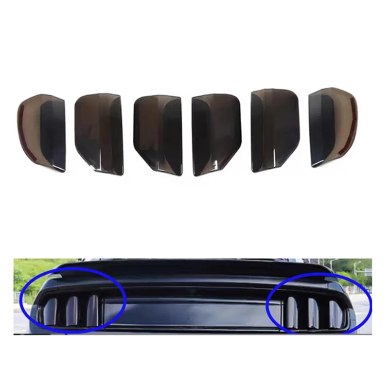 

Well-Trim Cover Car Tail Light Shell Taillight Lamp Guard Bezels Frame For Ford Mustang 2015-2017