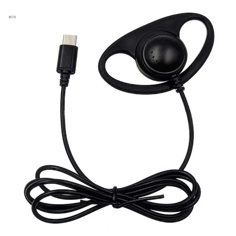 USB C Single Side Ear Hook Earphone Earbud Headsets for Mobile Phone Tablet PC Dropship