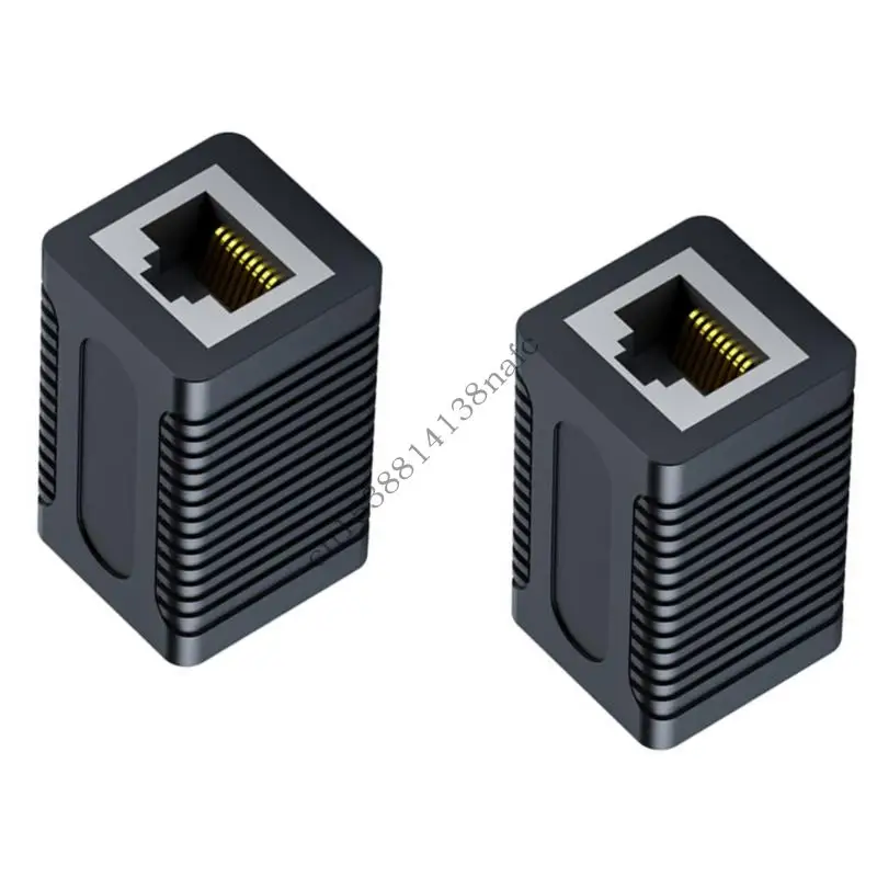 

594F 2PCS Shielded RJ45 Couplers Fast Speed Gigabit Ethernet Connectors for CAT6 CAT5