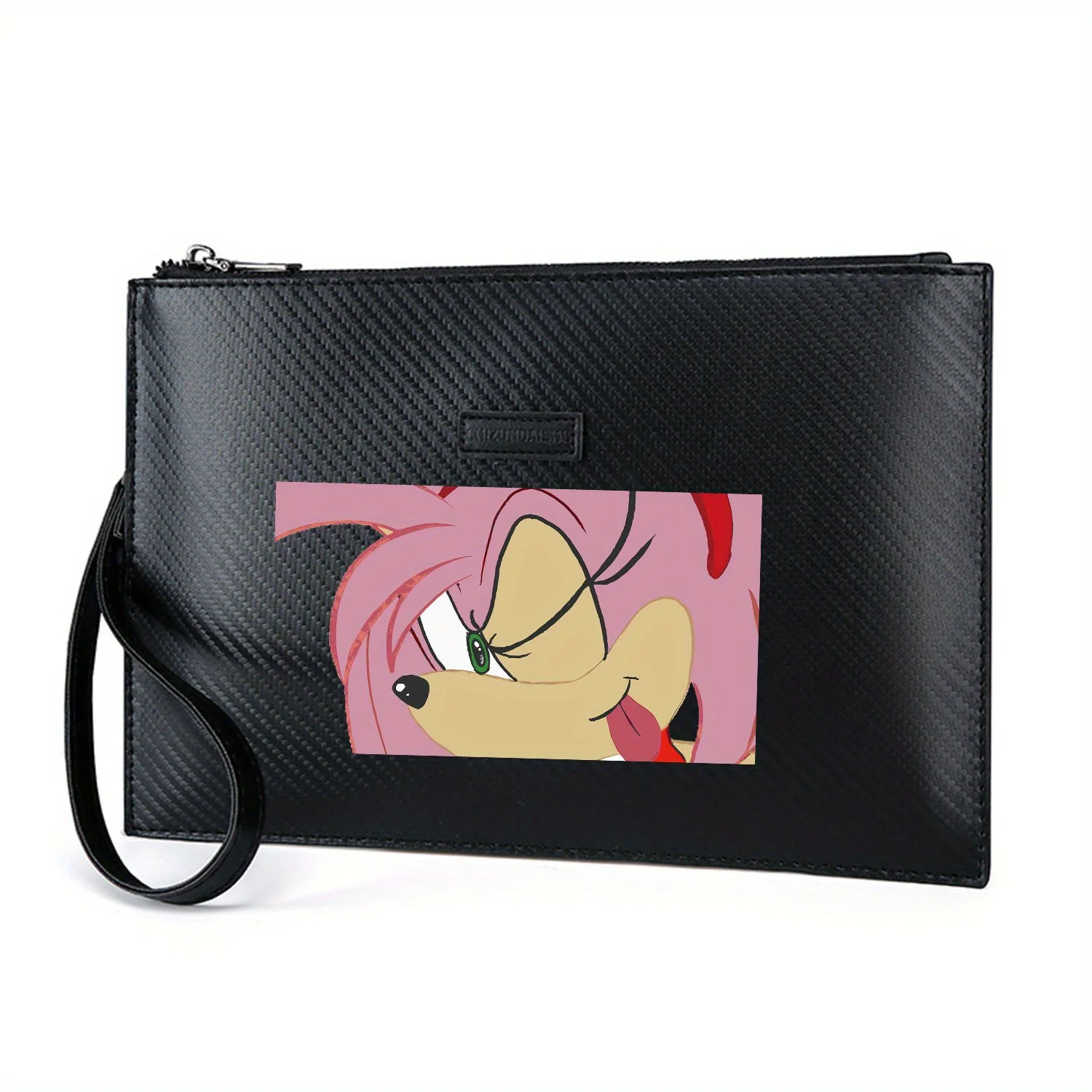 إيمي روز التعبير الغاضب، حقيبة يد رجالية أنيقة مطبوعة من البولي يوريثان عصرية وعملية للحمل اليومي #1