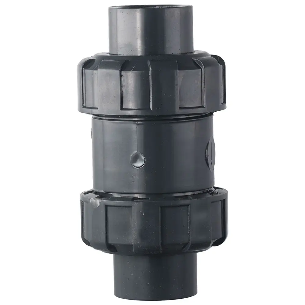 UPVC True Union Haredule 80 Ball Check Valve z pełnym portem, plastikowe zawory zwrotne z podwójnym złączem UPVC, 1-calowe gniazdo X