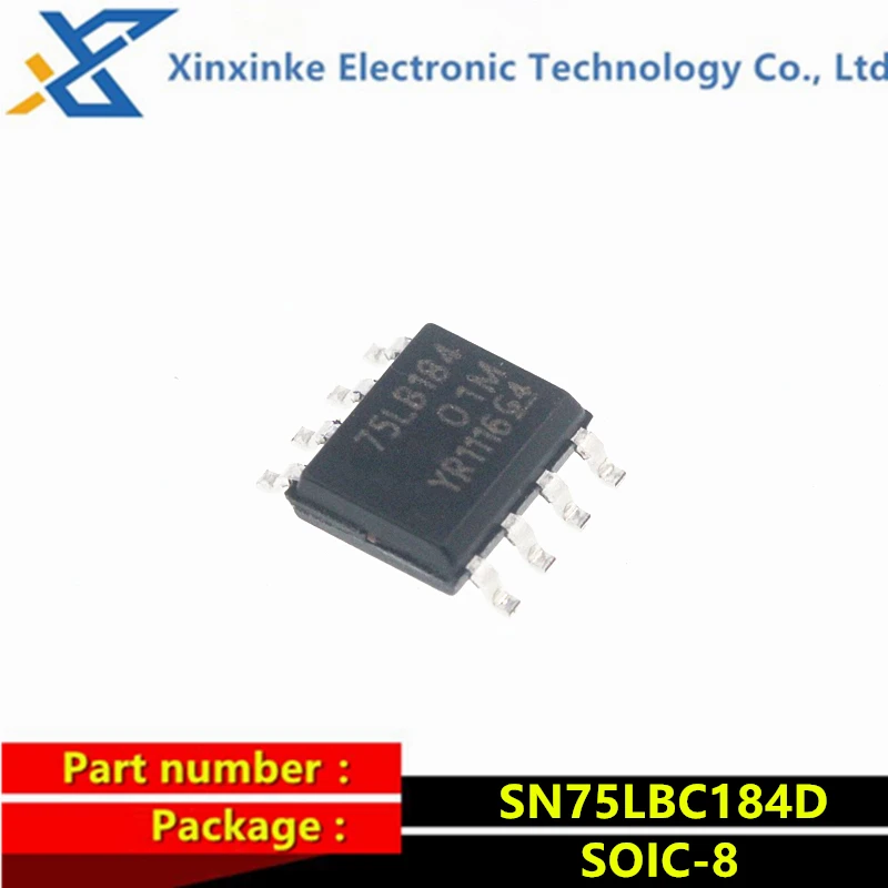 SN75LBC184DR 75LBC184 SN65LBC184DR 65LBC184 SOIC-8 Transceiver IC Chip SN75LBC184D SN65LBC184D