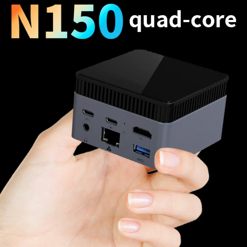 ZX01 PLUS Intel Twin Lake N150 Quad Core Mini PC Windows 11 12GB LPDDR5 512GB SSD WIFI5 Bluetooth 5.0 HDMI TYPE-C RJ45 1000M PDA