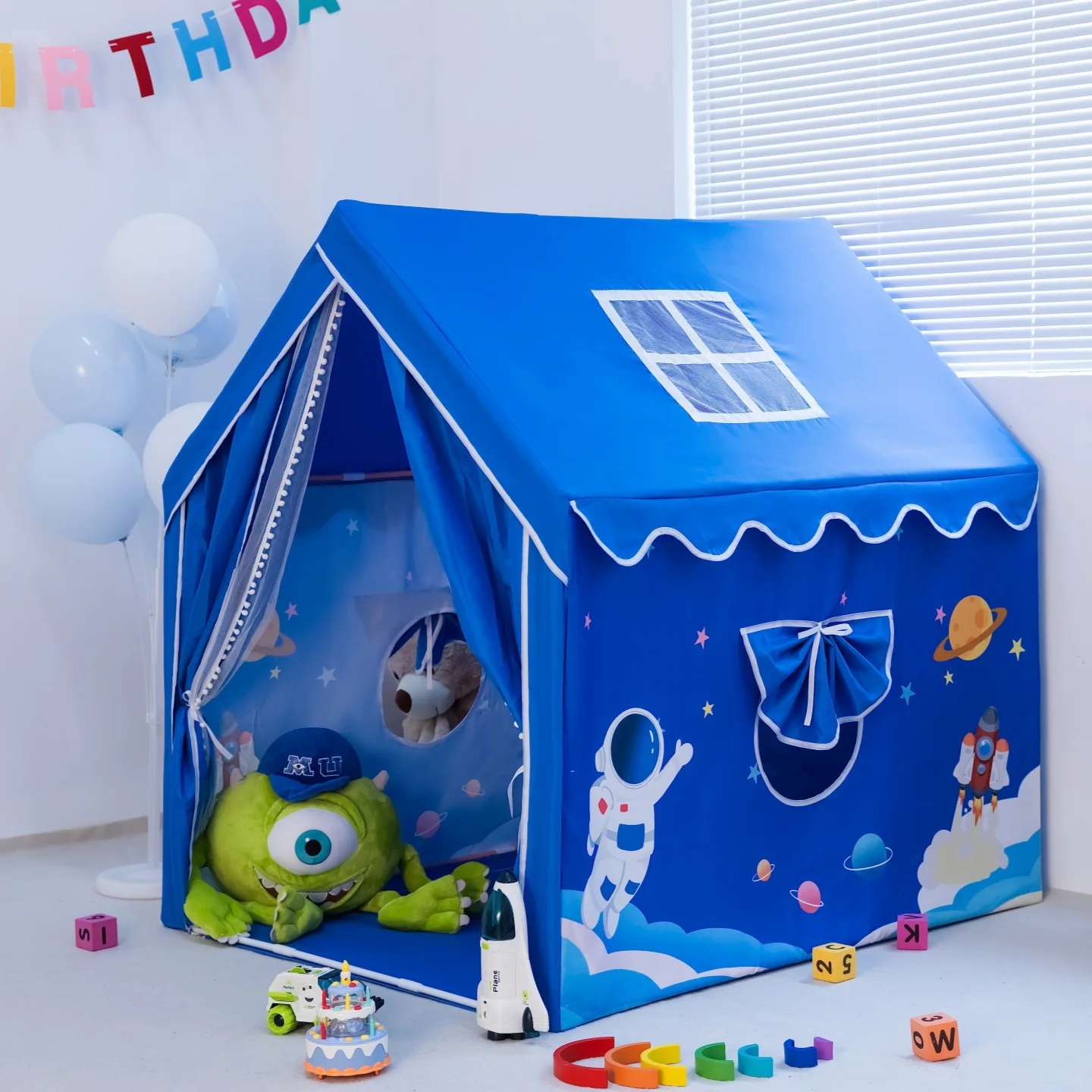 Weltraumrakete-Schiff-Kinderzelt im Alter von 3 Jahren, Kleinkind für drinnen und draußen, Spielhaus-Zelt, Kinder-Jungen-Spielzelt, großes Indoor-Spielhaus