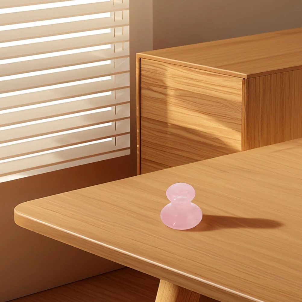 

Jade Gua Sha Facial Massage Tool Mushroom Shape Rose Quartz Crystal Massager Wrinkle Removal Eye Care Home Spa