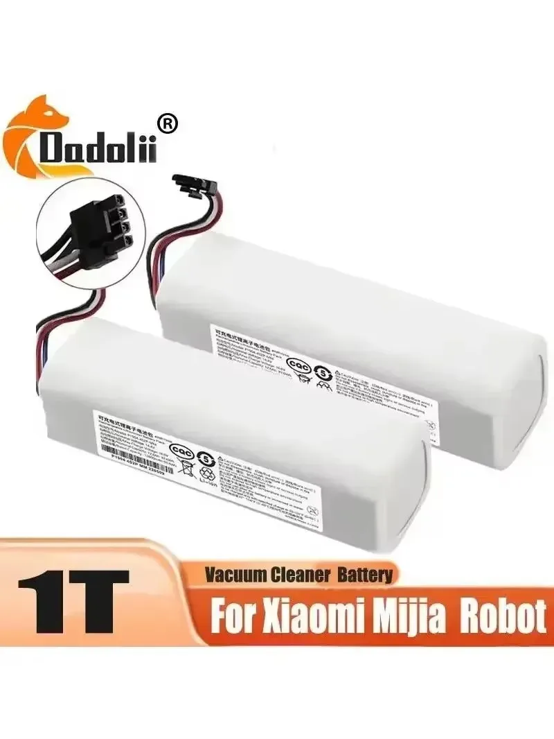 

Extended Life Battery Pack 14.4V 5200mAh P2008-4S2P-MMBK for Xiaomi Mijia Mi Sweeping Mopping Robot - Premium Quality