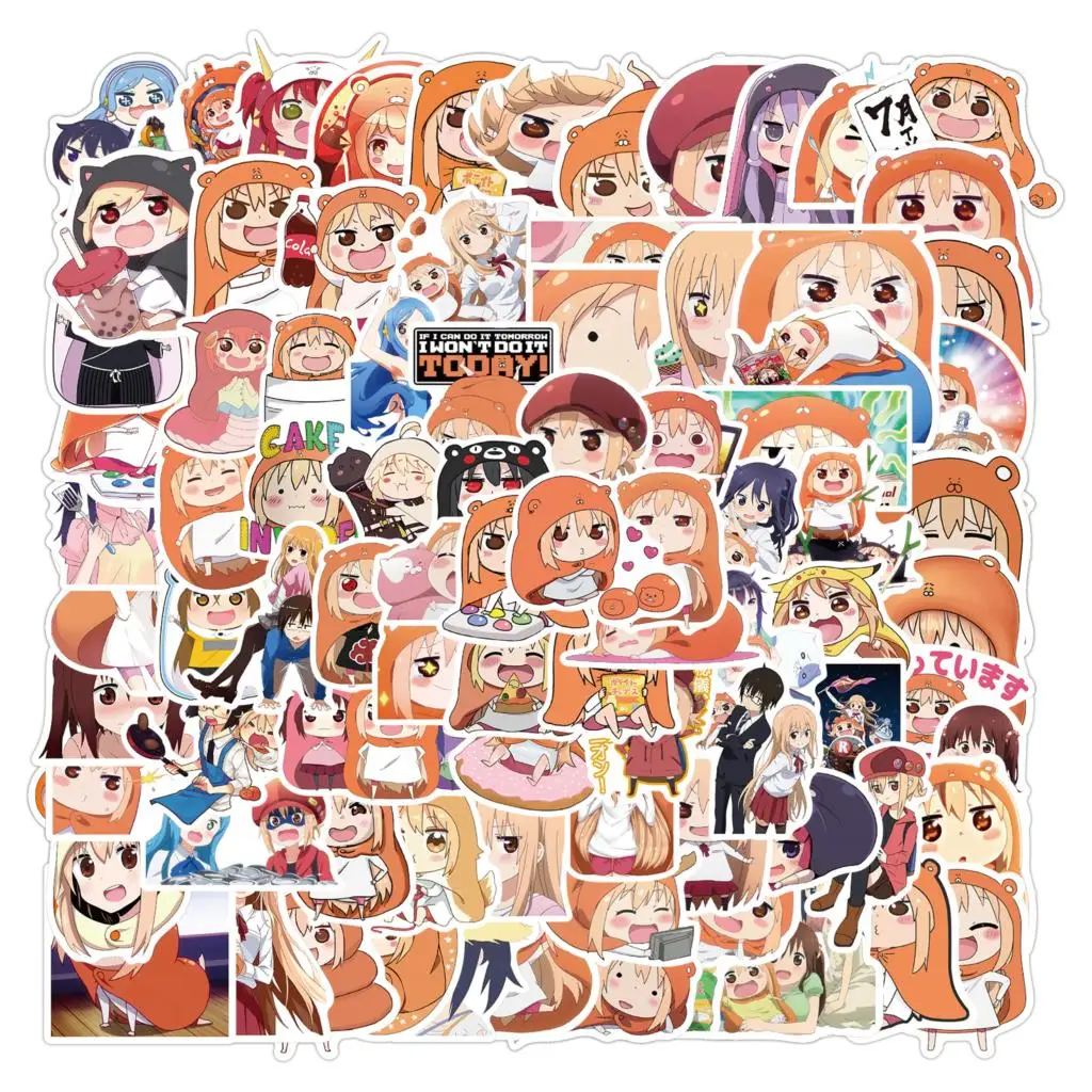 50/100PCS Anime Himouto! Umaru-chan Stickers  Cute Waterproof Graffiti Sticker For Laptop Phone Cup Car Sticker Scrapbooking