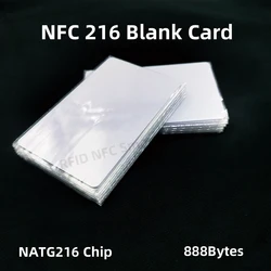 10/50PCS NFC Cards NTG 216 Blank Card PVC 13.56MHz Waterproof RFID HF 888Bytes NFC Business  NFC 216 Anti-counterfeiting Link