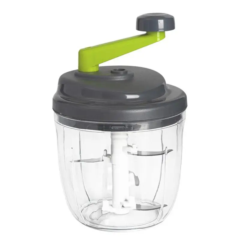 Low Noise Onion Chopper Manual Food Chopper Hand Crank Food Processor Cutter Vegetable Nuts Fruit Salad Garlic Shredders