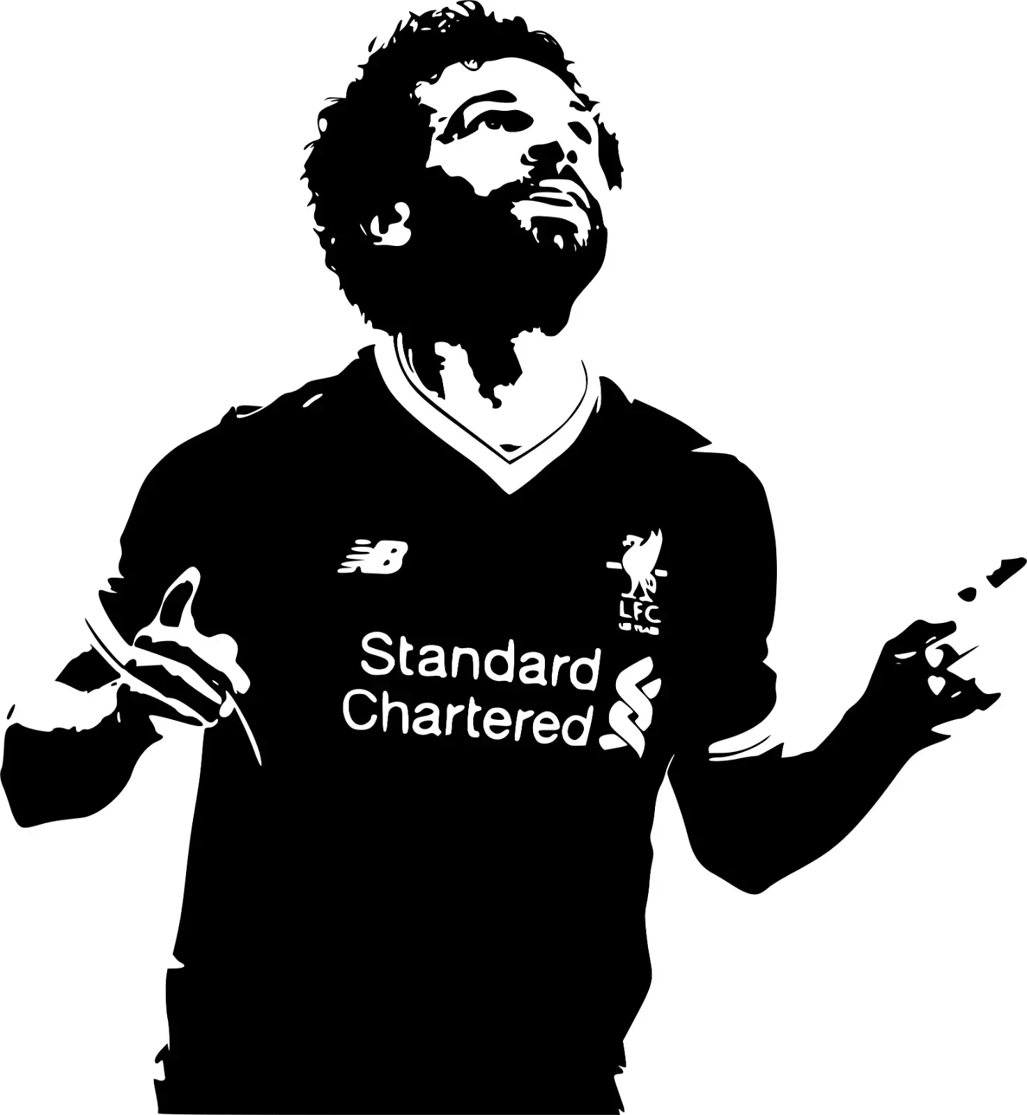 

Mohamed Salah football soccer player Wall Sticker Decal Decor Vinyl Art Poster removeable self-adhesive