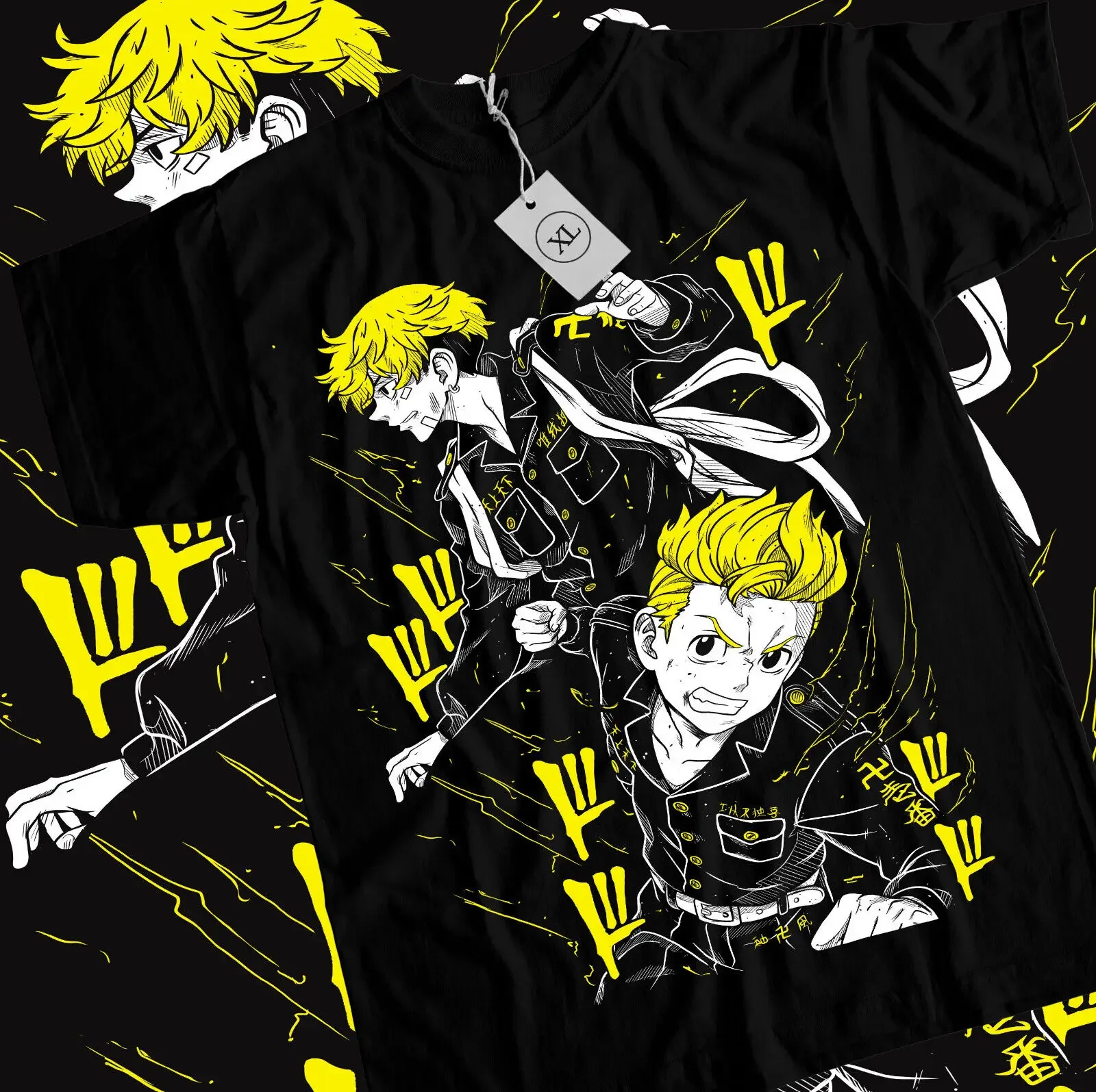 

Chifuyu Matsuno T-Shirt Tokyo Revengers Anime Mikey Draken Takemichi Black Shirt