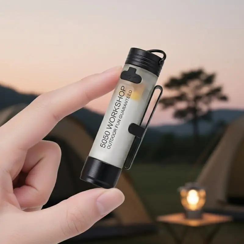 2026 NEW 1PC Mini Flashlight Outdoor Key Clip Cap Ambient Led Long Endurance Disaster Relief Emergency Small Light Pocket