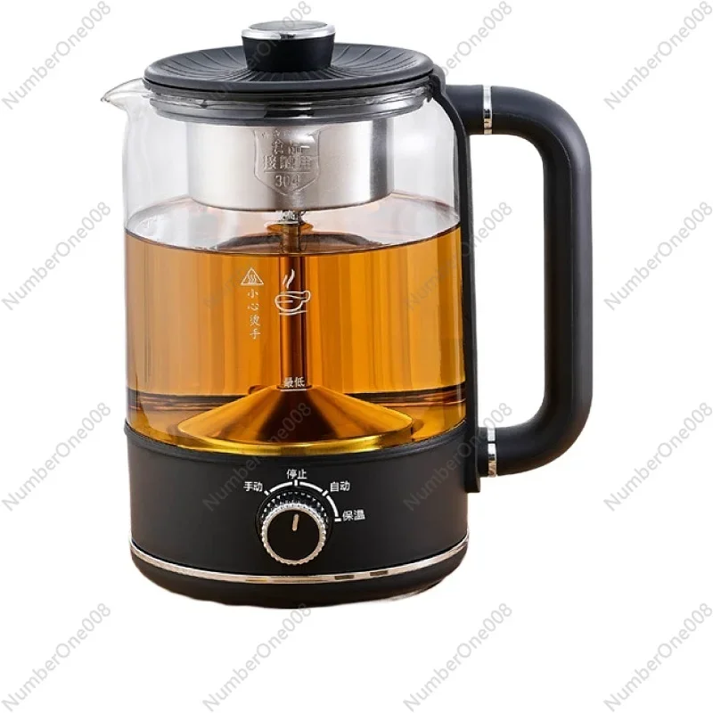 1.3L Electric Kettle Spray Type Teapot Tea Maker Steam Home Glass Kettle Black Tea Machine 4 Gear Adjustable Health Pot 220V