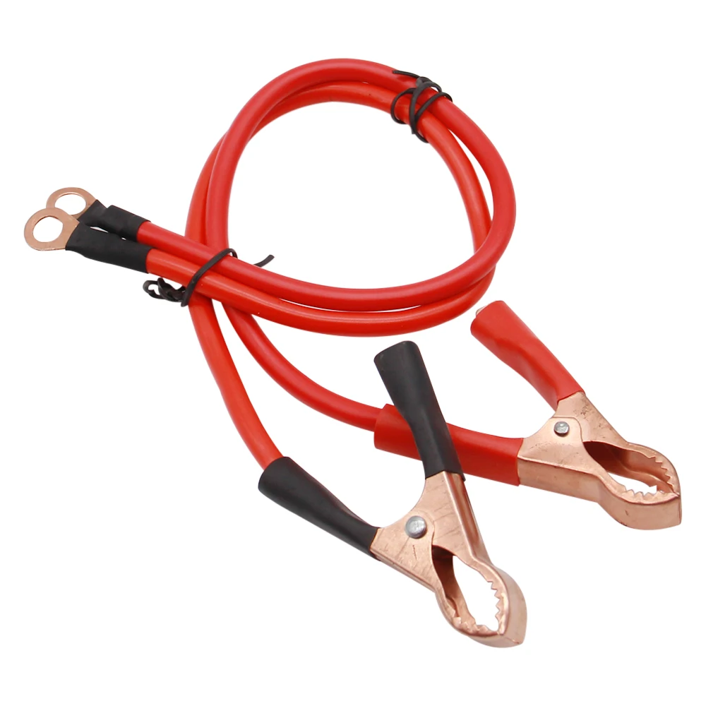 45cm Car Power Inverter Alligator Clip AC to DC Wire 10AWG Inverter Connecting Wire Car Battery Test Lead Clip 50A Jumper Cable