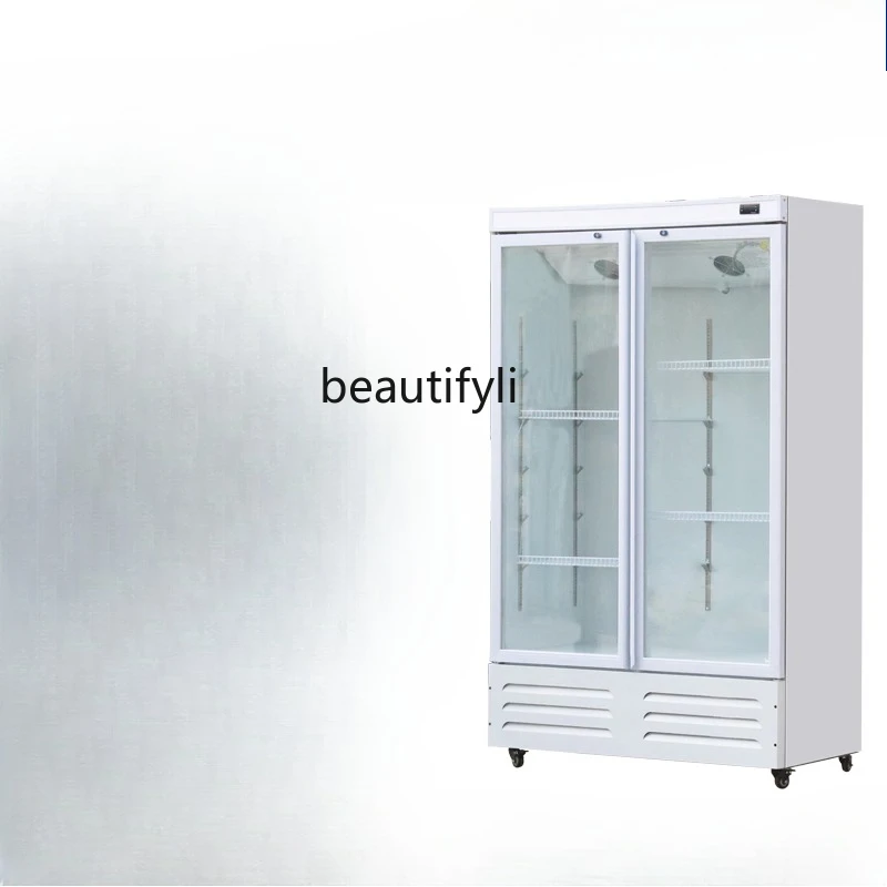 

A61 Display cabinet Air-cooled display Refrigerated single-door beverage cabinet Commercial double-door vertical beer cabinet