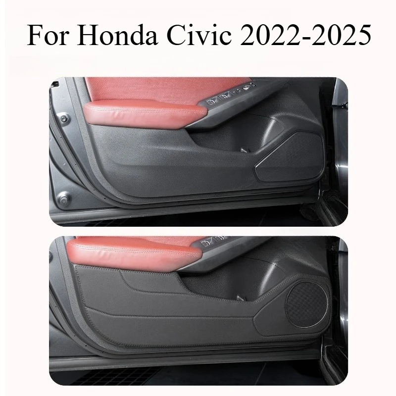 For Honda Civic 2022-2025 Door Anti-kick Pad Thickened Door Panel Protection Automobiles Accessories Car Mat Accessories