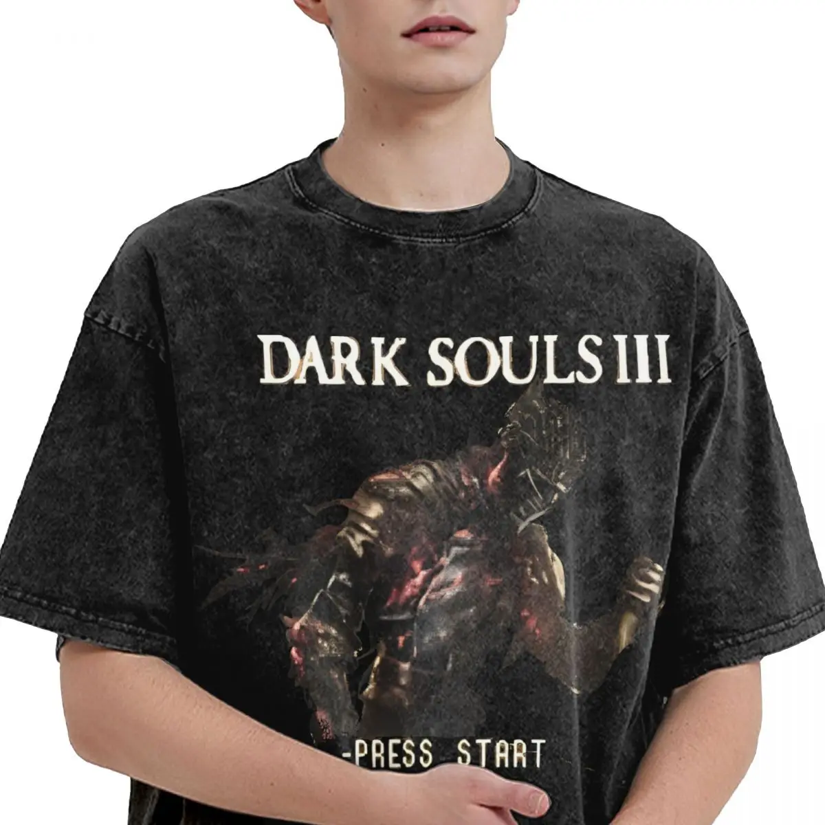 Men Women Dark Souls 3 Retro Game Shirts Graphic Novelty T-Shirt 100% Cotton