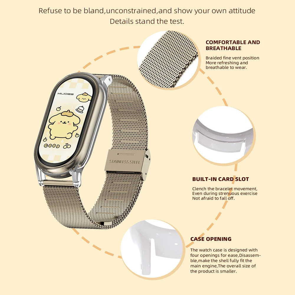 حزام سوار Mi Band 9 لساعة Xiaomi الذكية Band 8 Smartwatch Miband 9 حزام المعصم