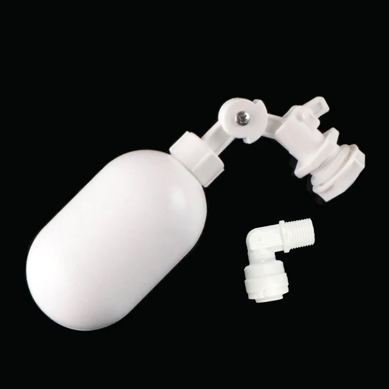 1pc Plastic Float Valve Adjustable Auto Fill Float Ball Valve Water Control Switch 1/4\