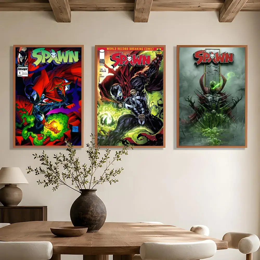 Dark Comic S-Spawn Poster Wall Art Poster HD Waterproof PP Print Bedroom Living Room Office Decor Gift