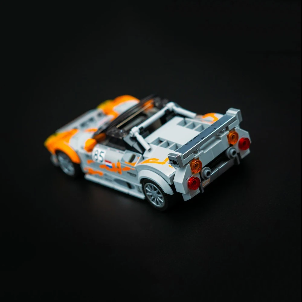 Poladeer 325-teiliger C8 Spyder GT2-R MOC DIY Auto-Rennwagen Baukasten Hobby-Montagemodell Spielzeug Bausteine Geburtstagsgeschenke für Kinder – Detail 3