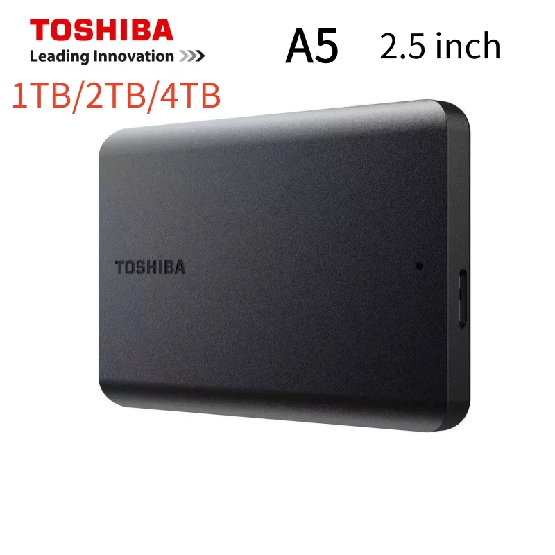 Toshiba Mobile Hard Disk 1T/2T/4T Small Black A5 2.5-inch External Mechanical Non-solid State Mobile Phone Apple Encrypted Hard