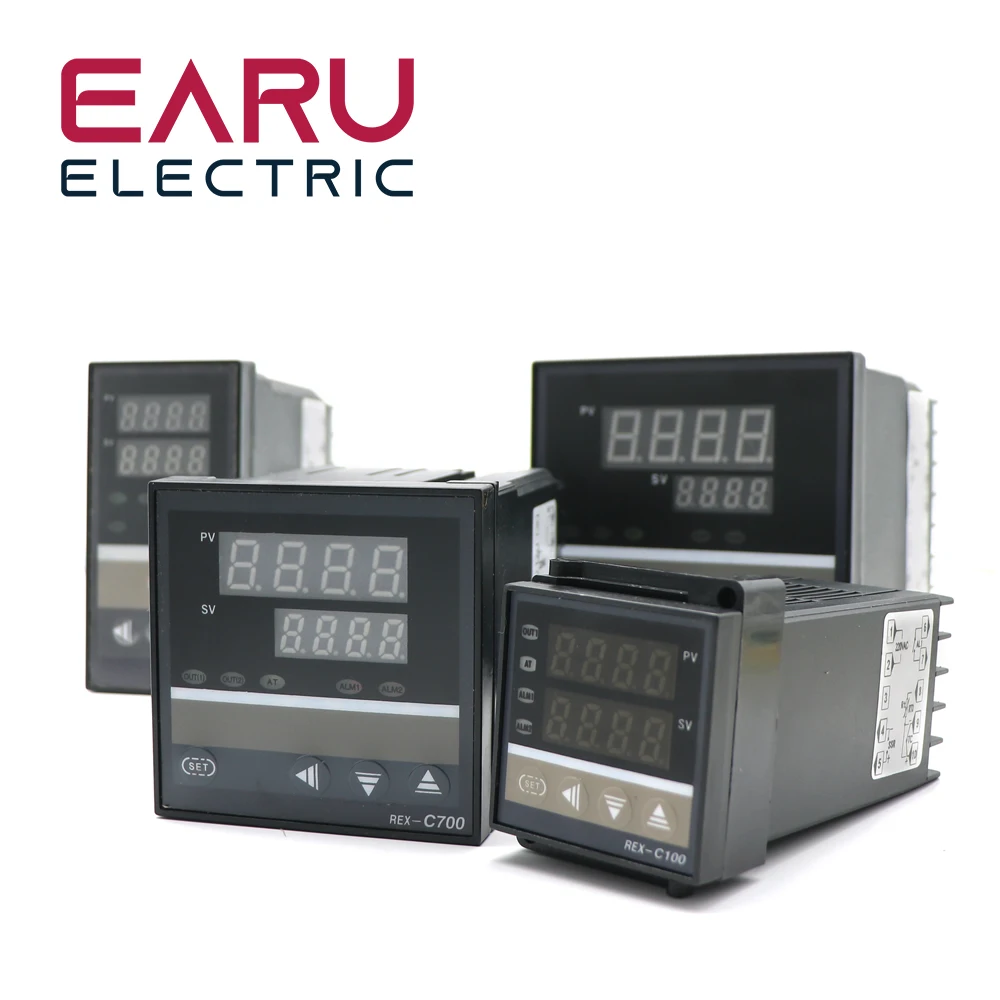 Imagem -05 - Controlador de Temperatura Inteligente Digital Pid Entrada Universal Termostato Saída do Relé Ssr Industrial k Rex-c100 C400 C700 C900