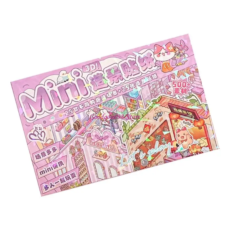 Fun Scene Miniature Scene Cabin Sceon Starther para Scrapbooking Journal