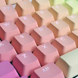 104 Keys OEM Profile PBT Keycaps Gradient Rainbow Keycap For MX Switches Mechanical Keyboard Backlit RGB Gaming Custom Key cap