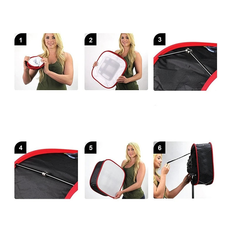 Portable Collapsible Softbox LED Light Panel Diffuse Light Room Lighting Modifier For LED Light