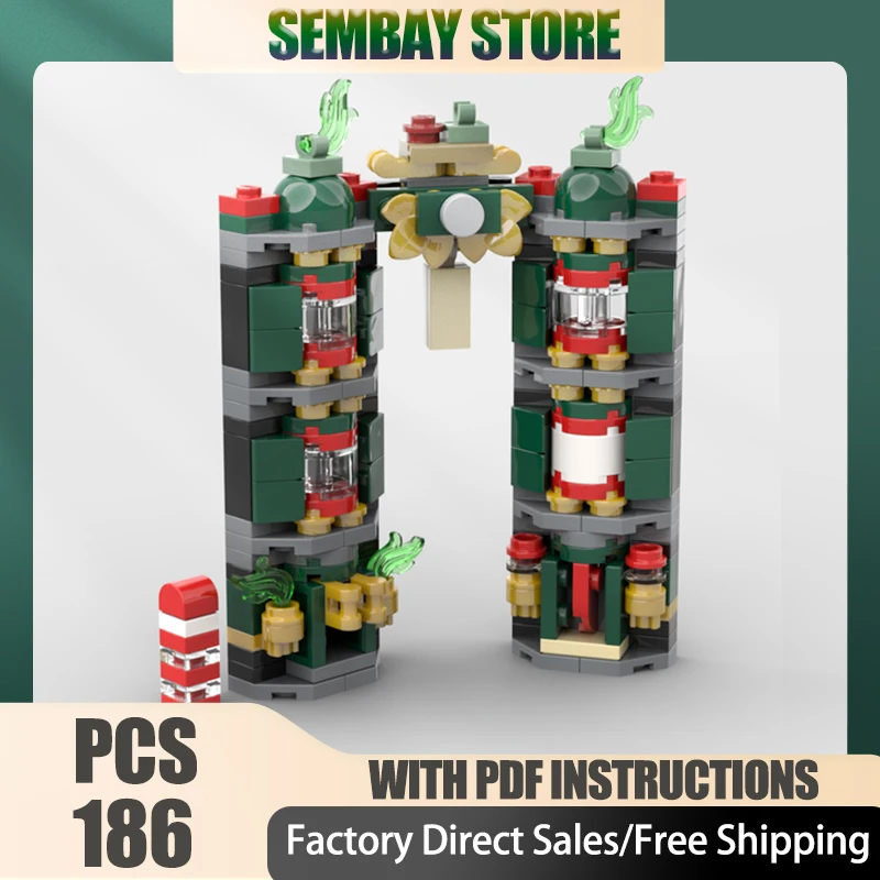 

Popular Movie Moc Building Bricks Modular Mini Ministry of Magic Model Technology Blocks Christmas DIY Toy Construction Gifts