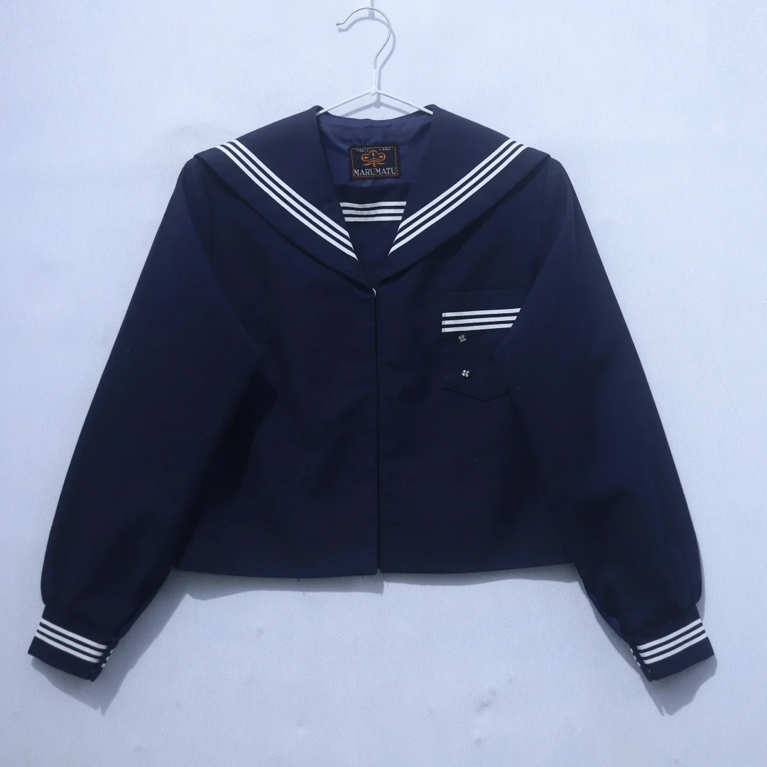 Winter Uniform Sailor Suit Japanese Style Long Sleeve Mid-Length Skirt Straight Leg Pants Student School Uniform Jk Outfit view 5