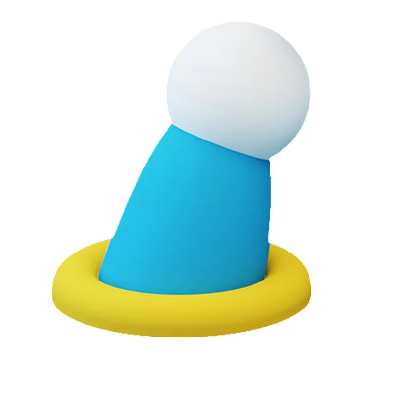 Extendable Round Hand Night Cute Fridge Magnetic Creative Silicone Bedside Desktop Tap Light