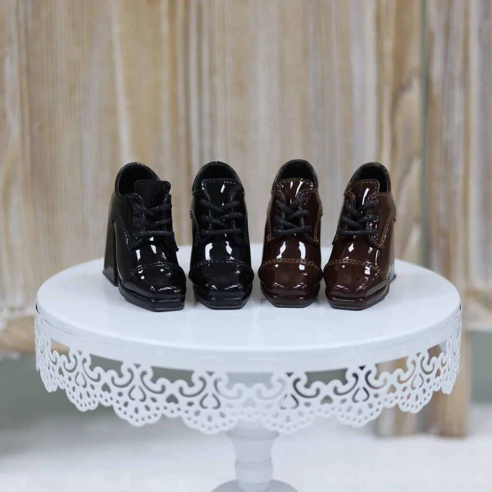 

Туфли BJD DD/SDGR 1/3 женские лакированные кожаные на шнуровке каблуки аксессуары для шарнирных кукол