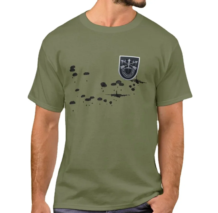 US Army 5th Special Forces Group Airborne T-Shirt 100% Cotton O-Neck Short Sleeve Summer Casual Mens T-shirt Streetwear