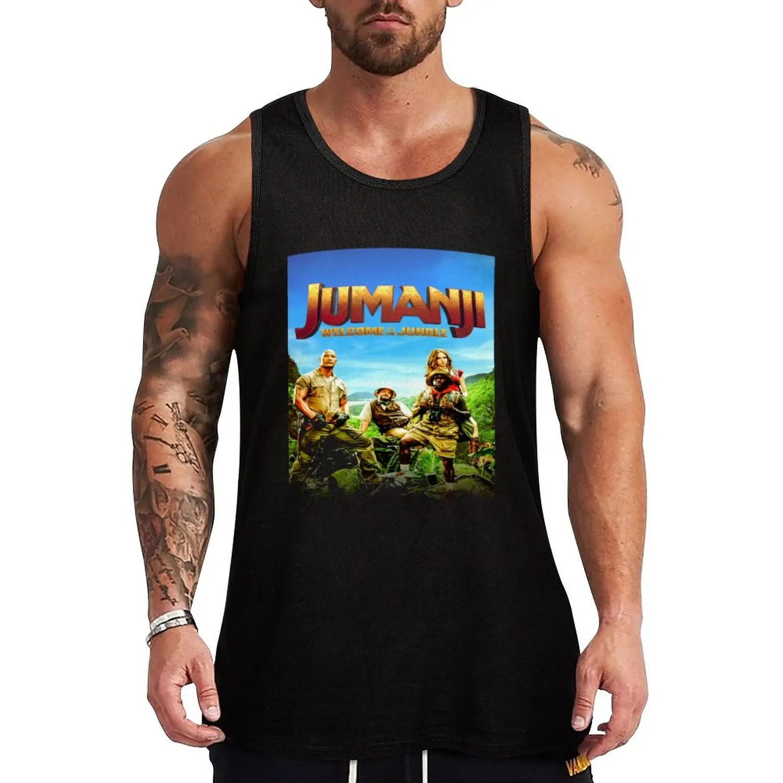 Camiseta sin mangas JUMANJI FANTASY, camiseta sin mangas informal estilo Hip Hop