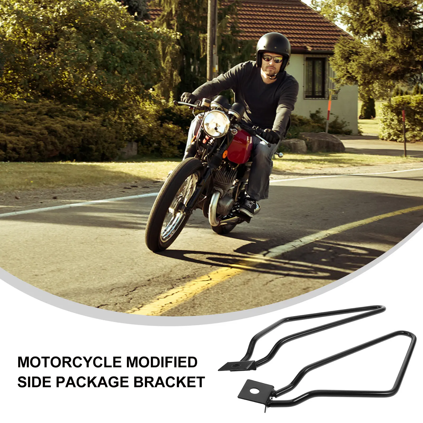 

1 пара универсальных металлических кронштейнов для мотоциклетных кофров, боковые крепления, совместимые с моделями 883, XL1200, усиленные.