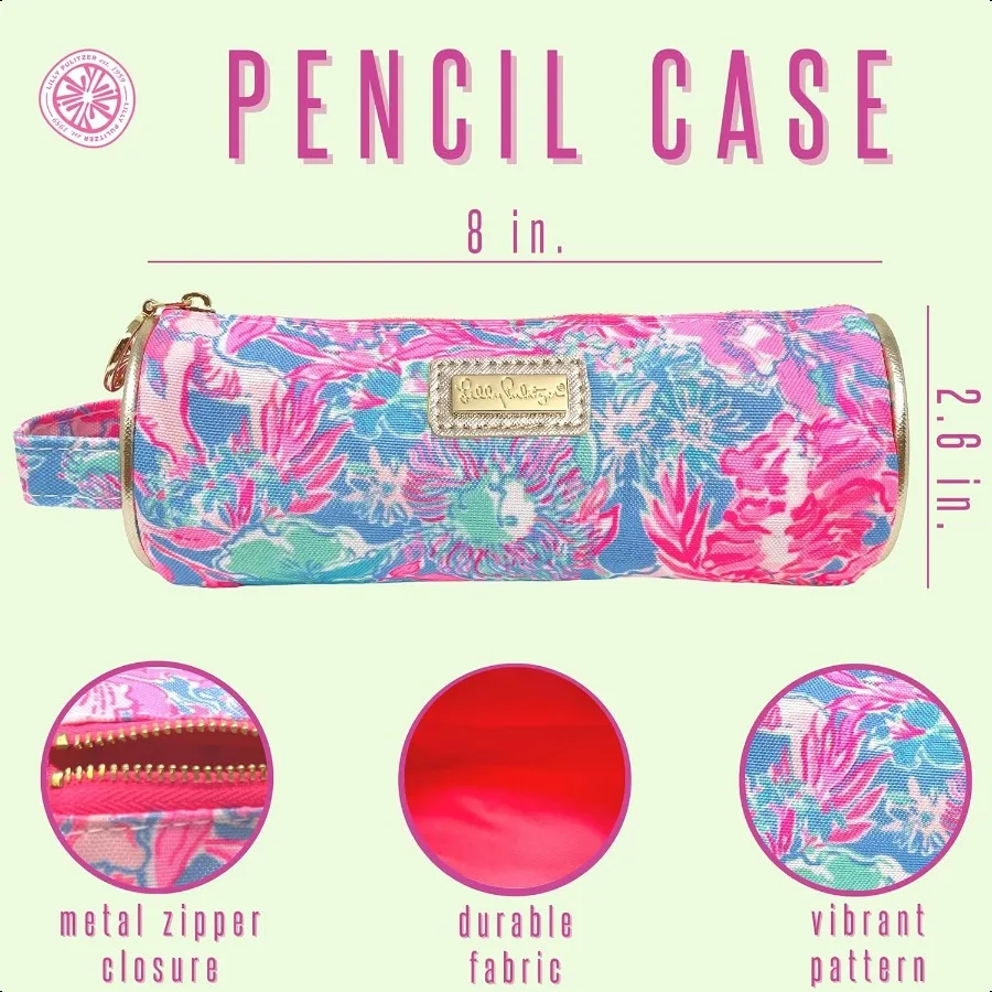 Federmäppchenhalter, Reisetasche, Etui mit Tragegriff, Reißverschluss, Viva La Lilly