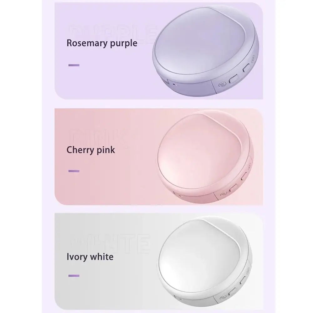 Miroir de maquillage LED 4 en 1, énergie Mobile, loupe 3x, miroir de vanité éclairé par 2 couleurs, chauffage multifonctionnel à 3 modes