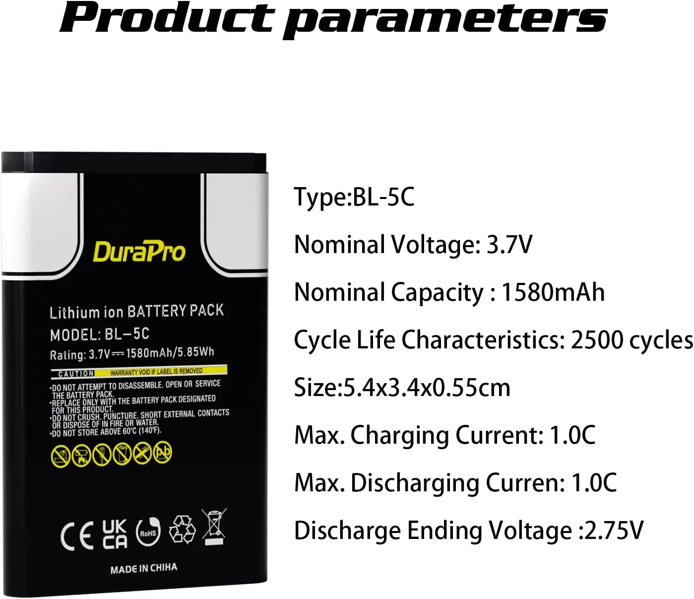 BL-5C Akku für Haushalt Radio, für Nokia 3100, 3105, 3109C, 3110C, 3120, 3110, 1000, 1010, 1100, 1108, 1110