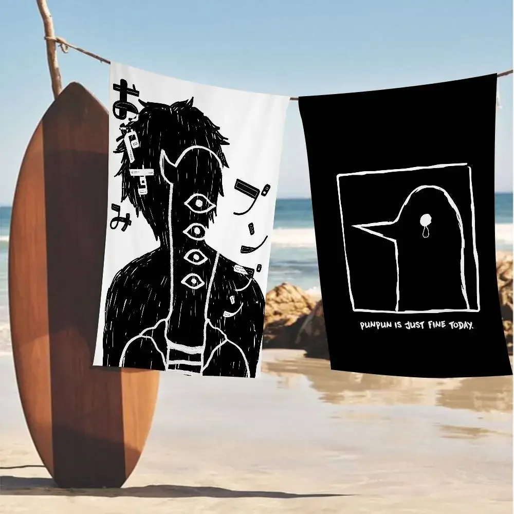 O-Oyasumi Punpun Manga Bath Towel Microfiber Soft Water Absorbing Breathable For Girl Kids Decorative Cartoon Beach Towel
