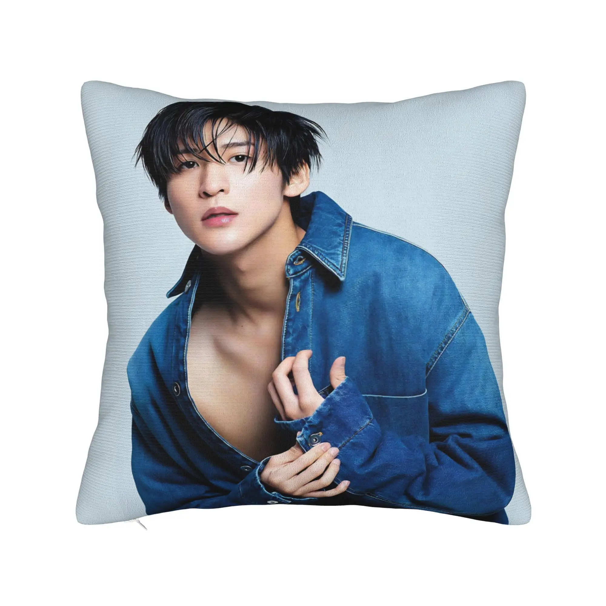 Ren Meguro Japan Singer Pillowcase Polyester Cushion Cover Decorative  Throw Pillow Case Cover Bed Zipper 45X45cm
