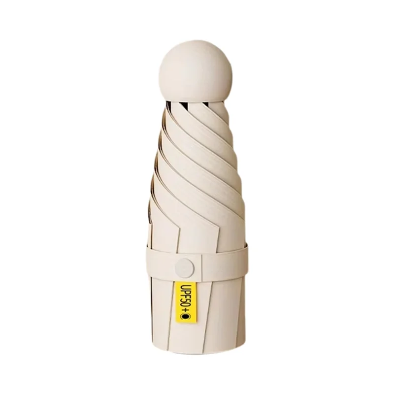 A26F-Portable Mini Umbrella With Uv Protection-1Pc, Anti-Uv Design For Sunny& Rainy Days Featuring 6 Reinforced Ribs Reinforcedr