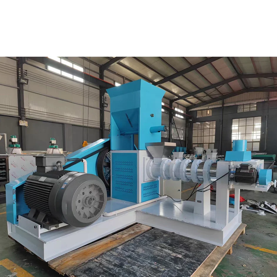 Pet Food Floating Fish Feed Pellet Production Processing Making Machine Big Capacity Commercial Multifunction