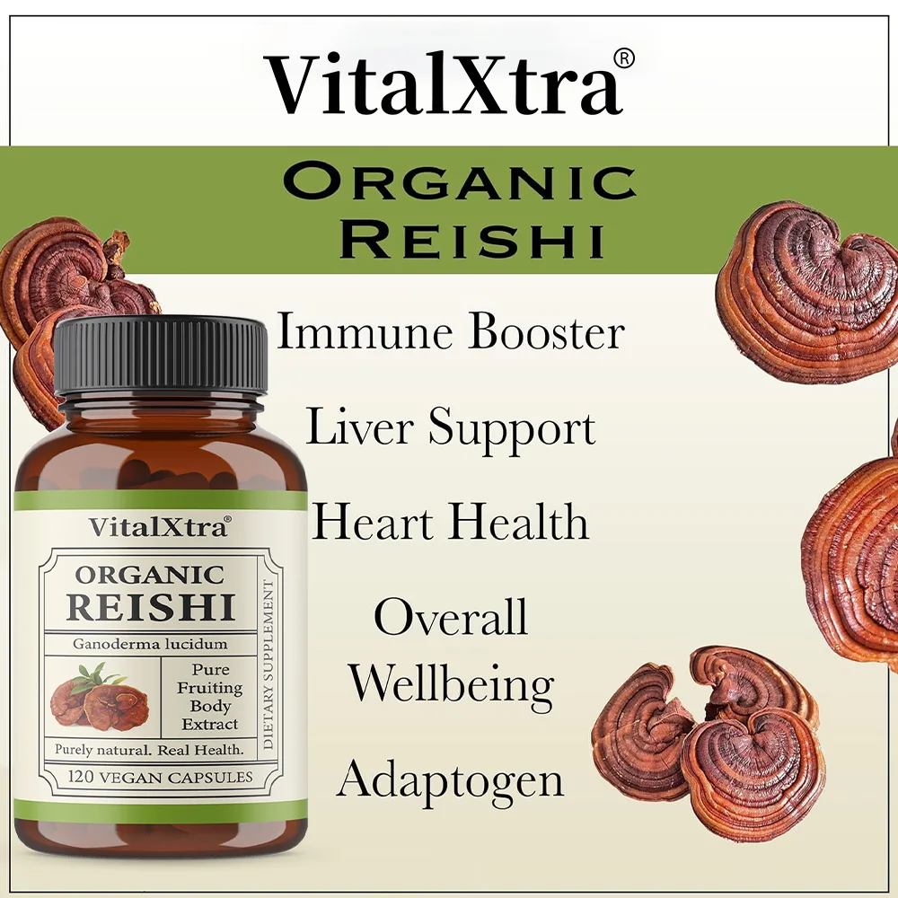 

Reishi Capsule Extract-Boosts Energy, Strengthens Immunity, Improves Sleep, and Relieves Stress, Promotes Cardiovascular Health